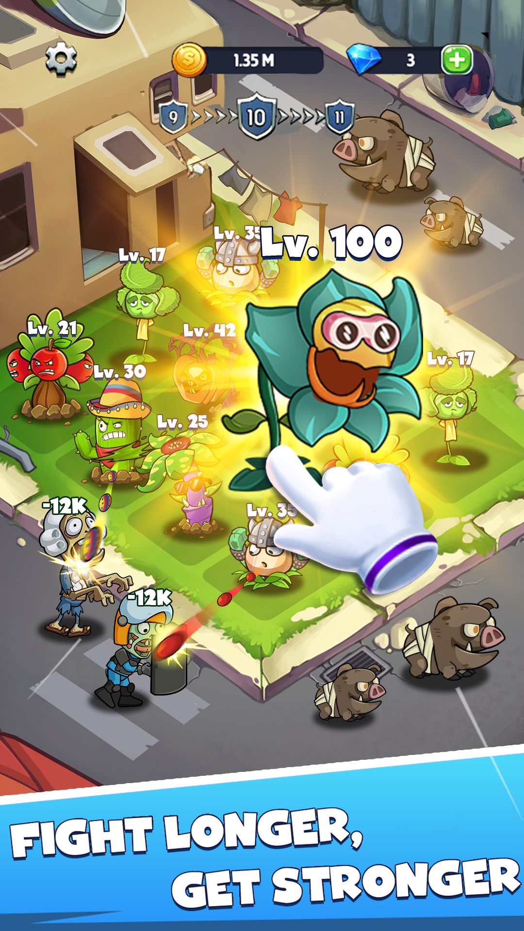 اسکرین شات 4 بازی Merge Plants – Monster Defense
