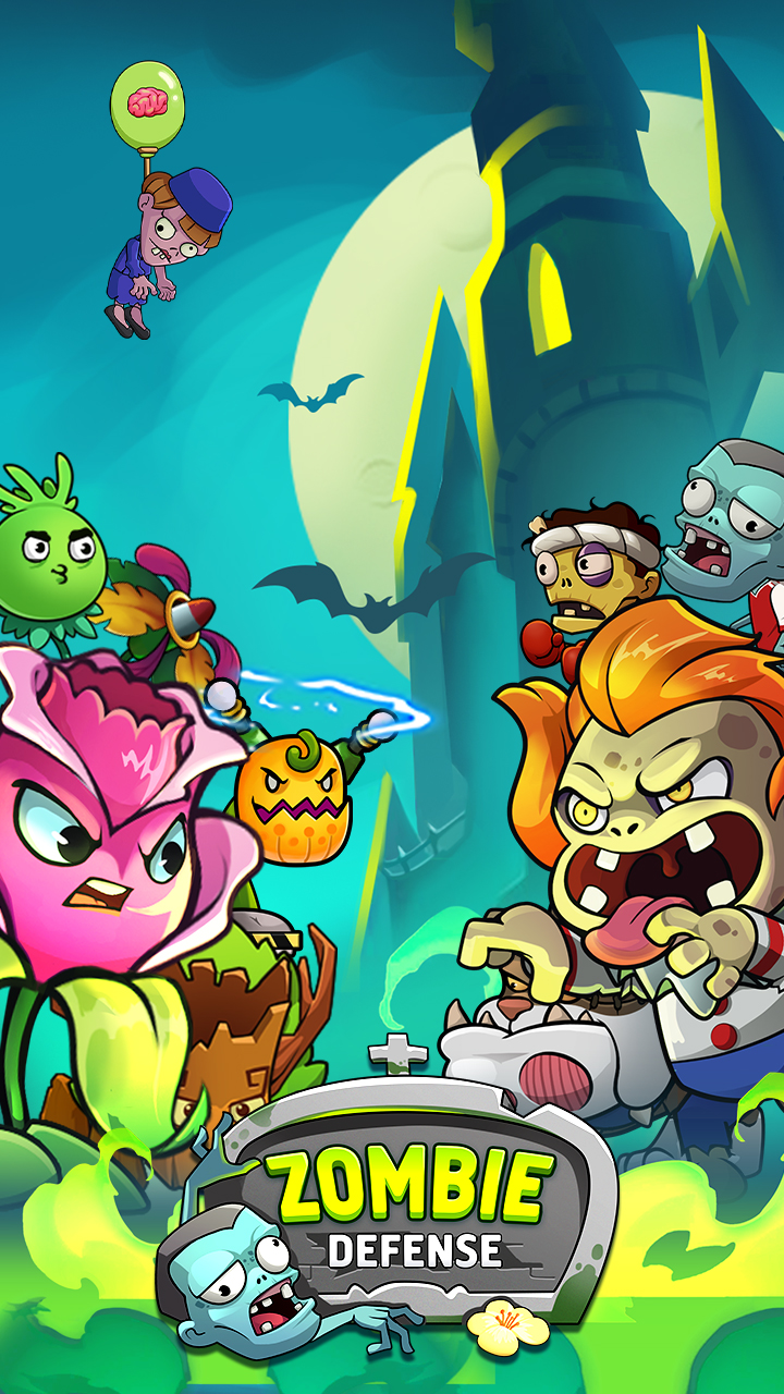اسکرین شات 1 بازی Zombie Defense - Plants War