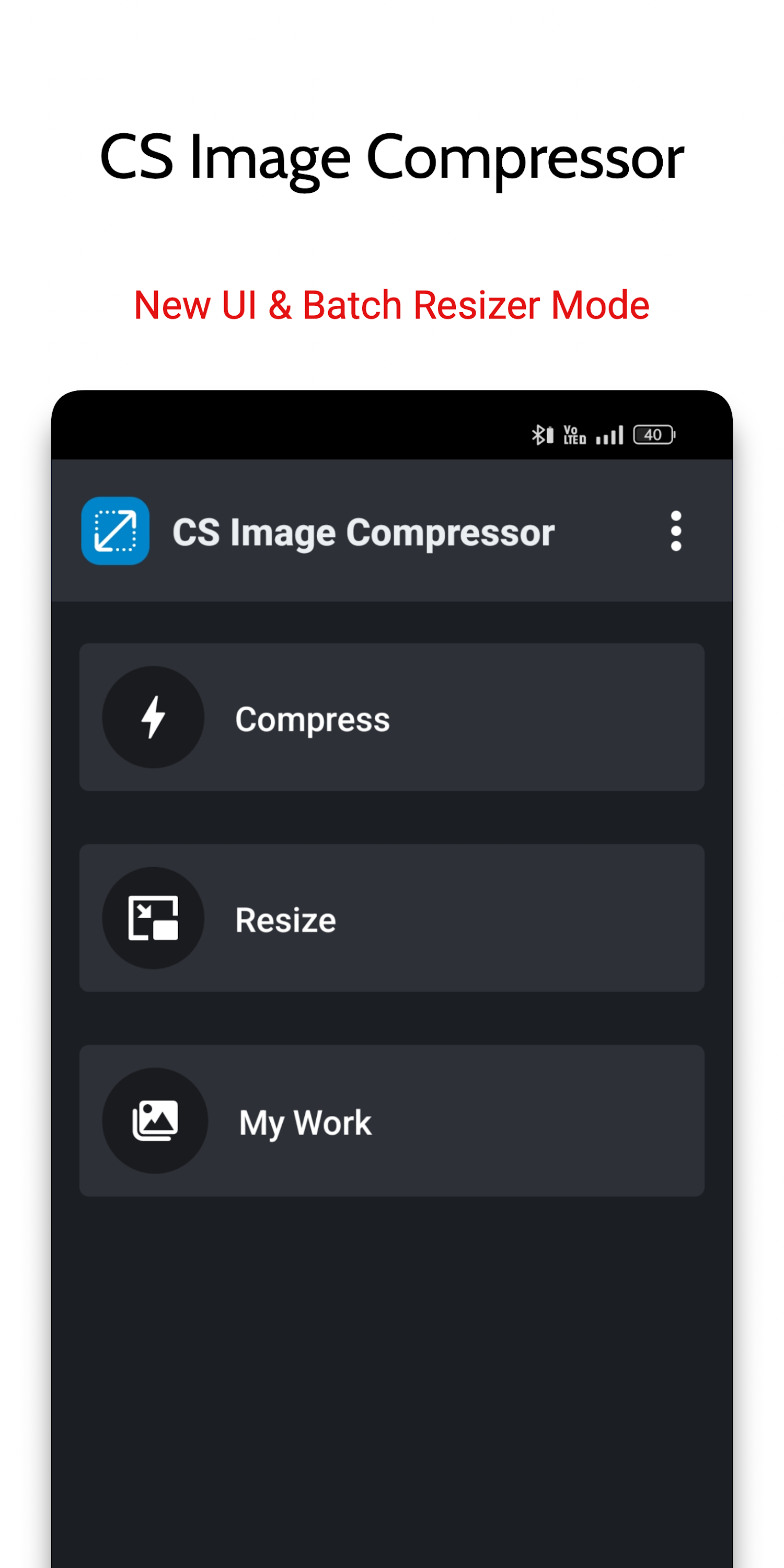 اسکرین شات 1 برنامه Image Resizer & Compressor