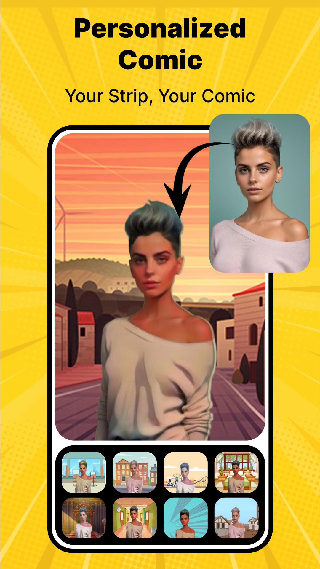 اسکرین شات 2 برنامه Cartoon Comic Strip Maker