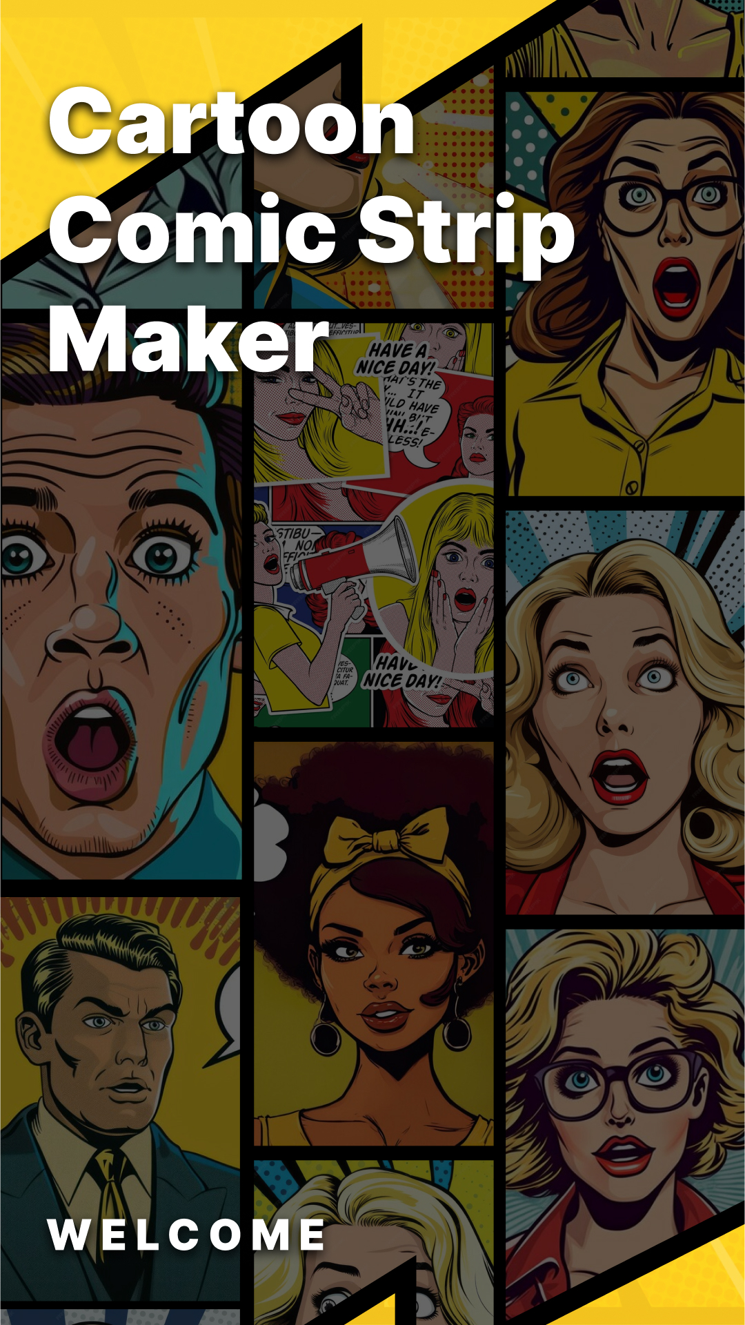 اسکرین شات 1 برنامه Cartoon Comic Strip Maker