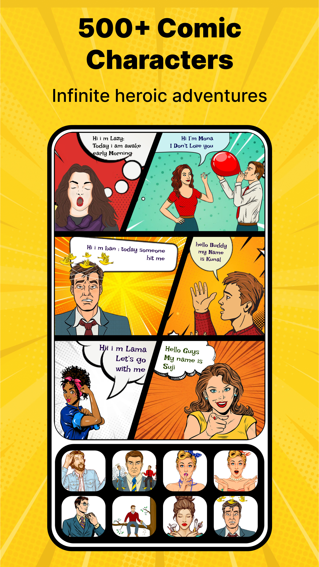 اسکرین شات 3 برنامه Cartoon Comic Strip Maker