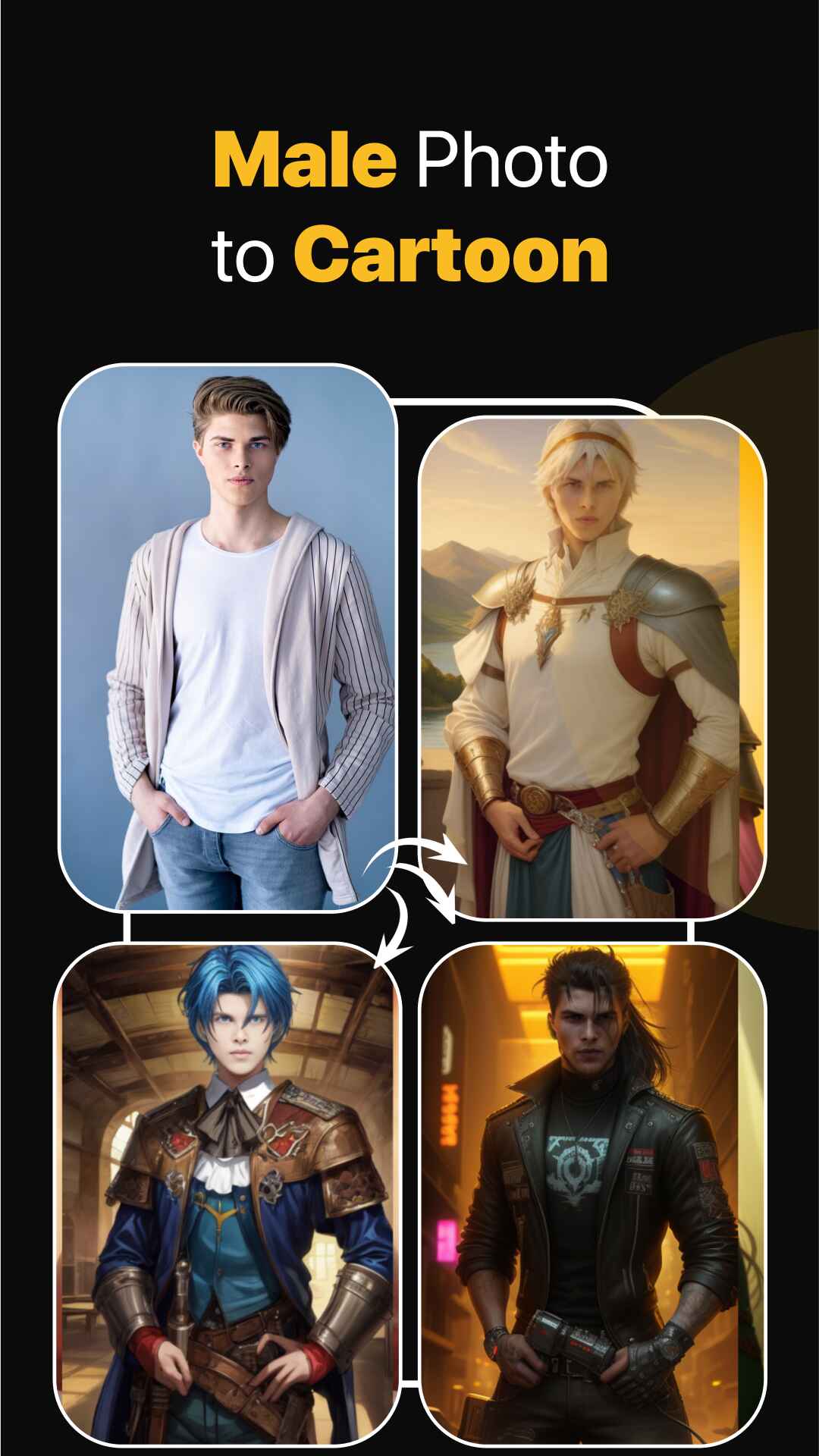 اسکرین شات 5 برنامه AI Anime Photo Editor