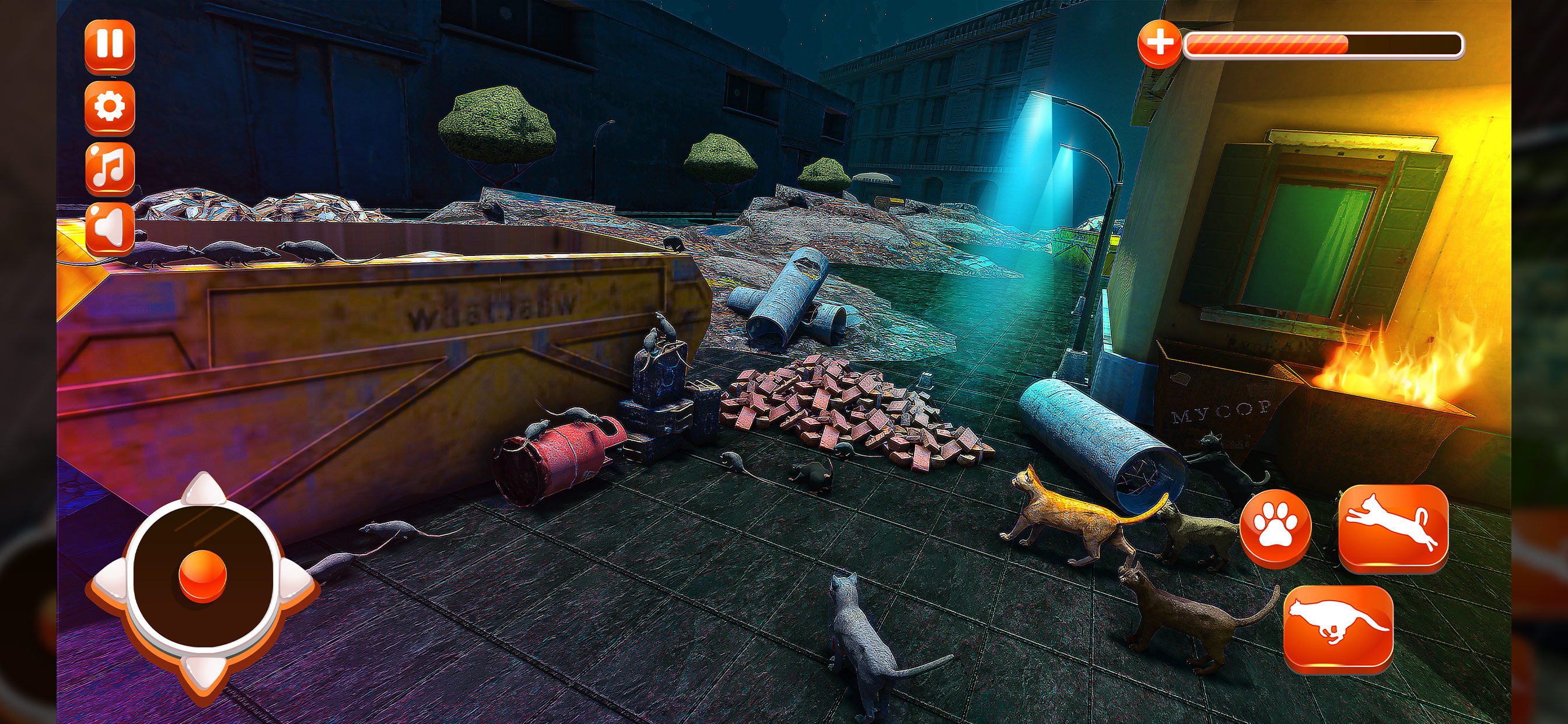 اسکرین شات 2 بازی Stray Cat Game City Simulator