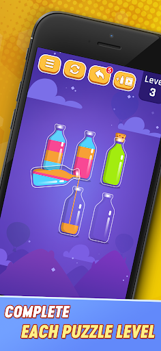اسکرین شات 1 بازی Perfect Pouring - Color Sorting Puzzle Game
