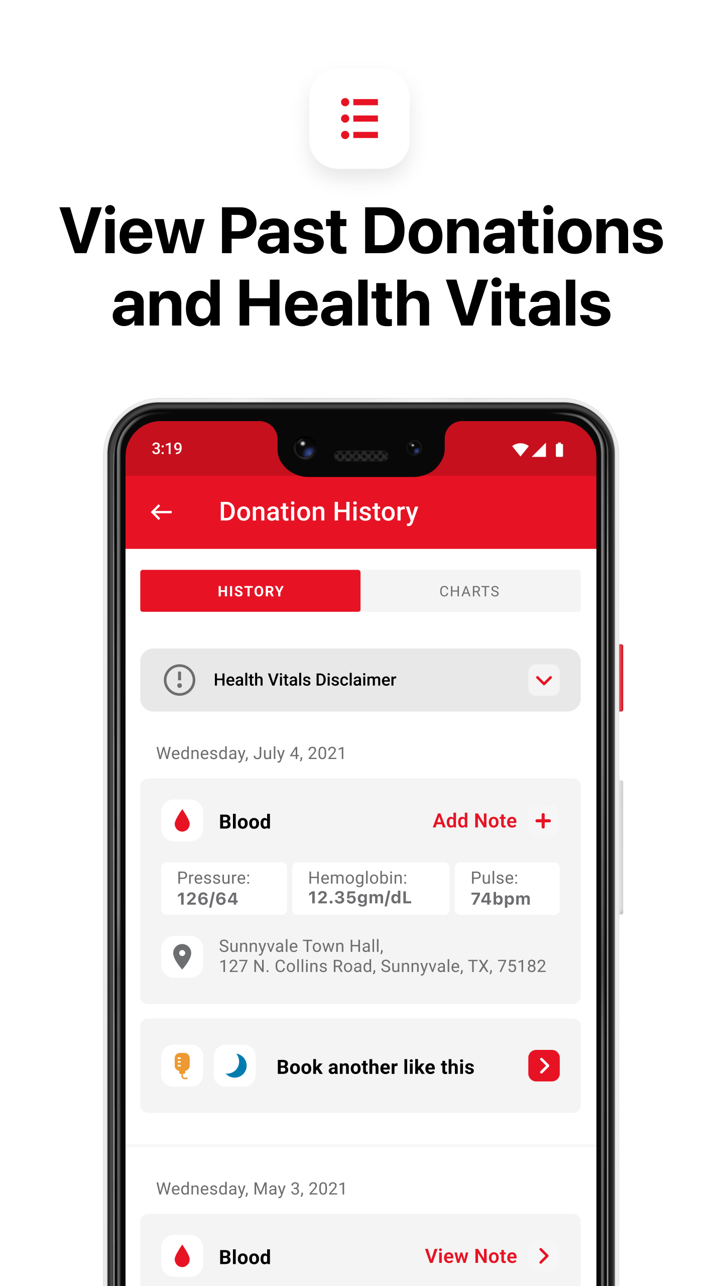اسکرین شات 3 برنامه Blood Donor