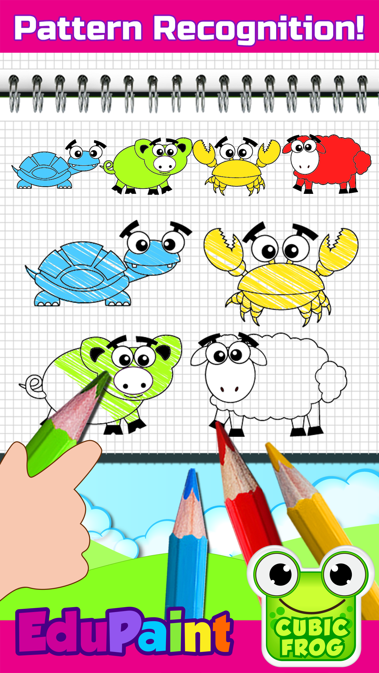 اسکرین شات 3 بازی Kids Coloring Games - EduPaint