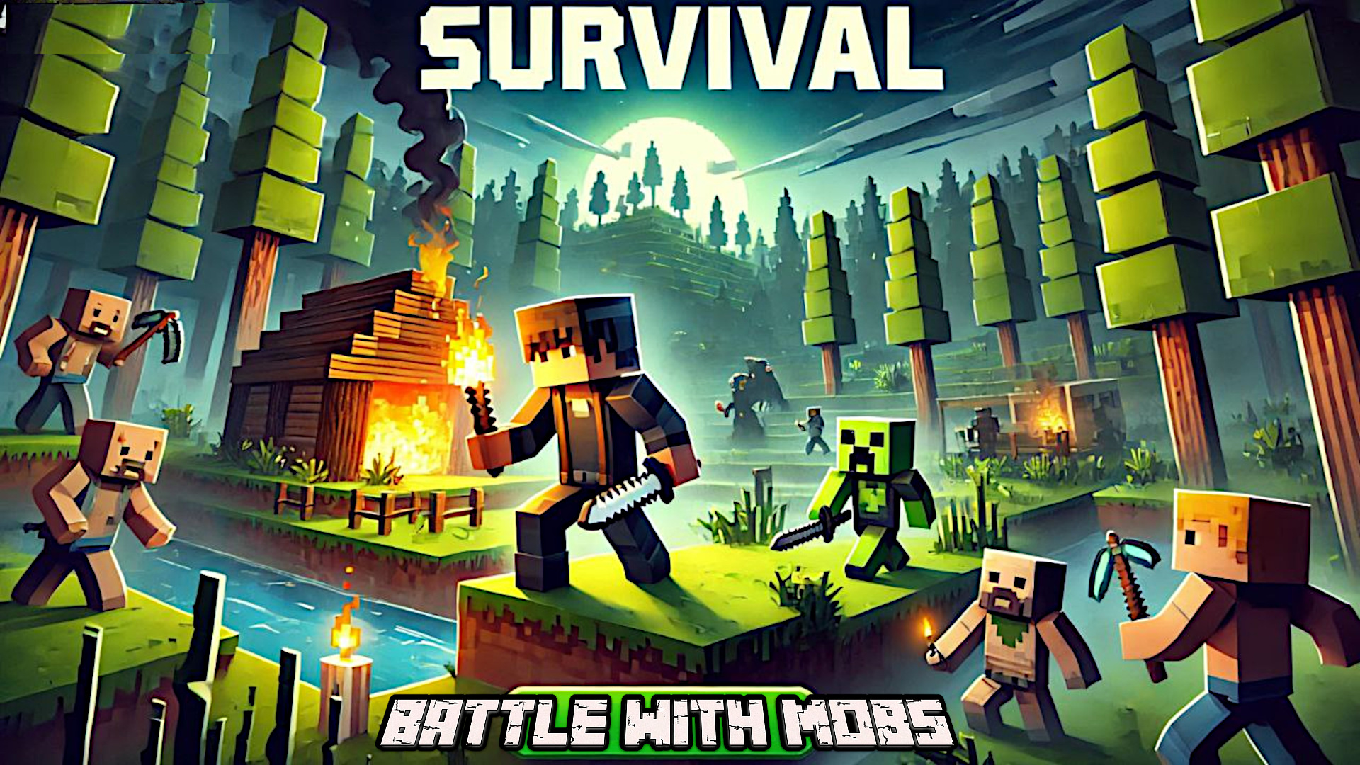 اسکرین شات 3 بازی Cubic Man: Sandbox Survival