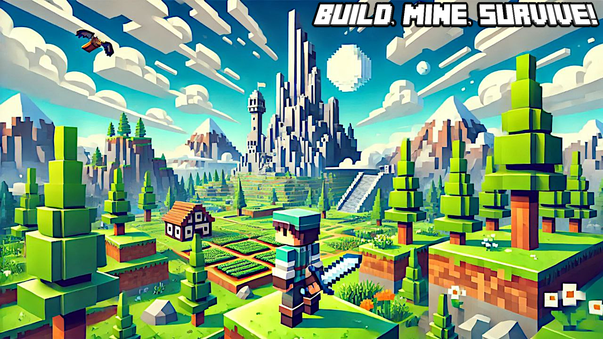 اسکرین شات 7 بازی Cubic Man: Sandbox Survival