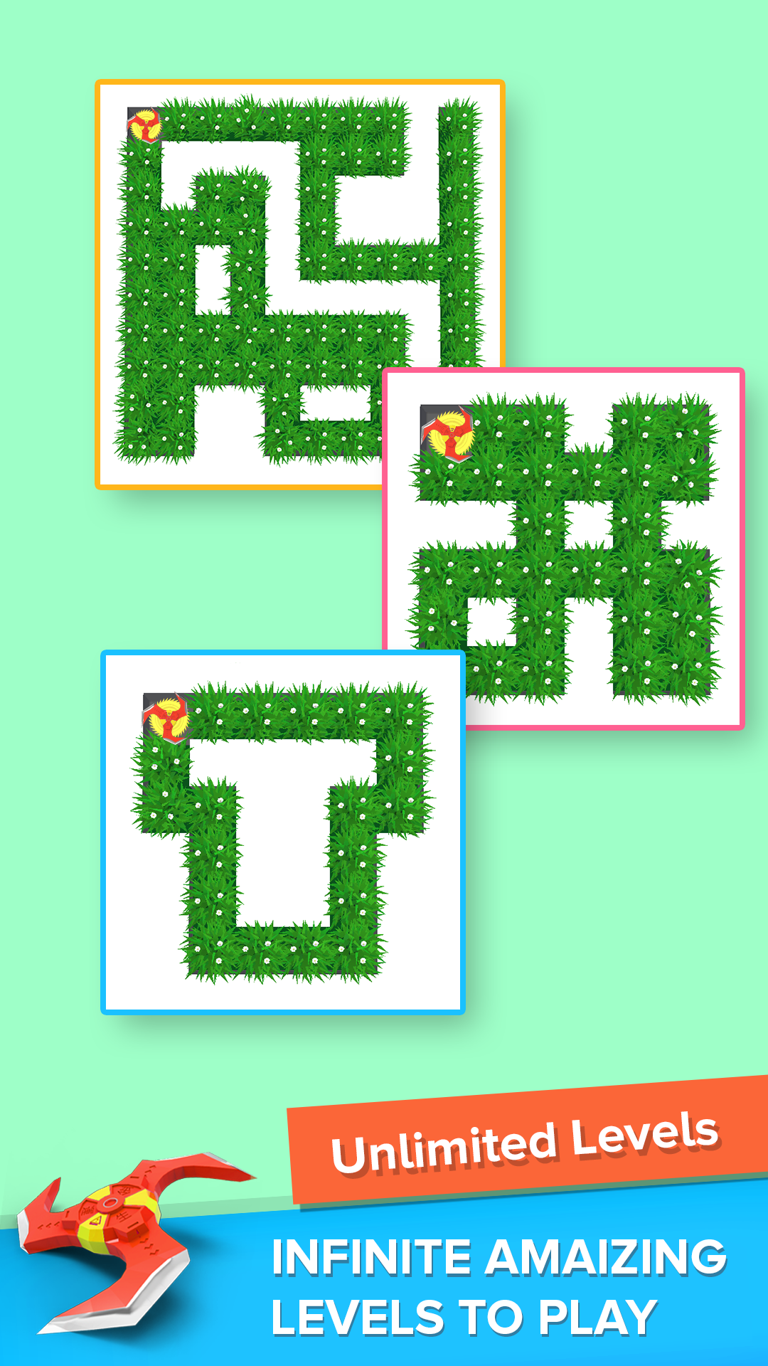 اسکرین شات 2 بازی Grass Cut Master Relaxing Game