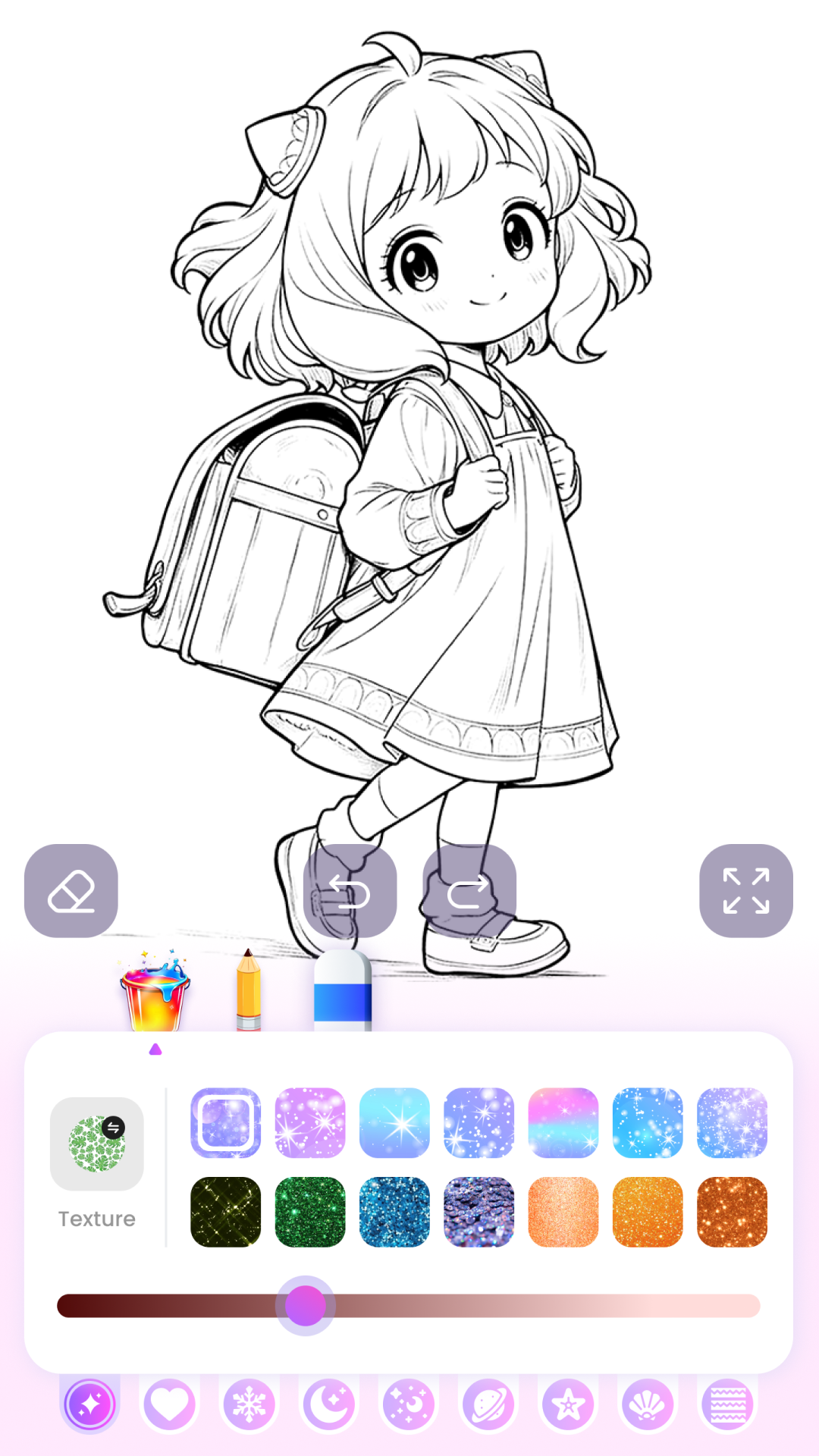 اسکرین شات 4 بازی Cute Anime Coloring Game