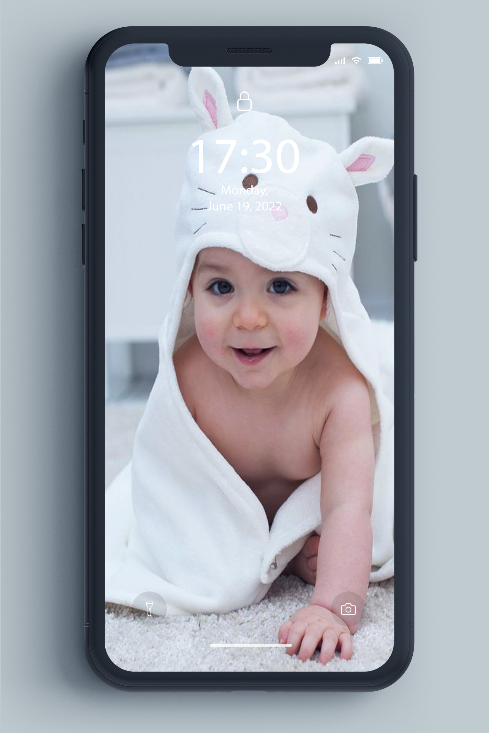 اسکرین شات 3 برنامه Cute Baby Wallpaper