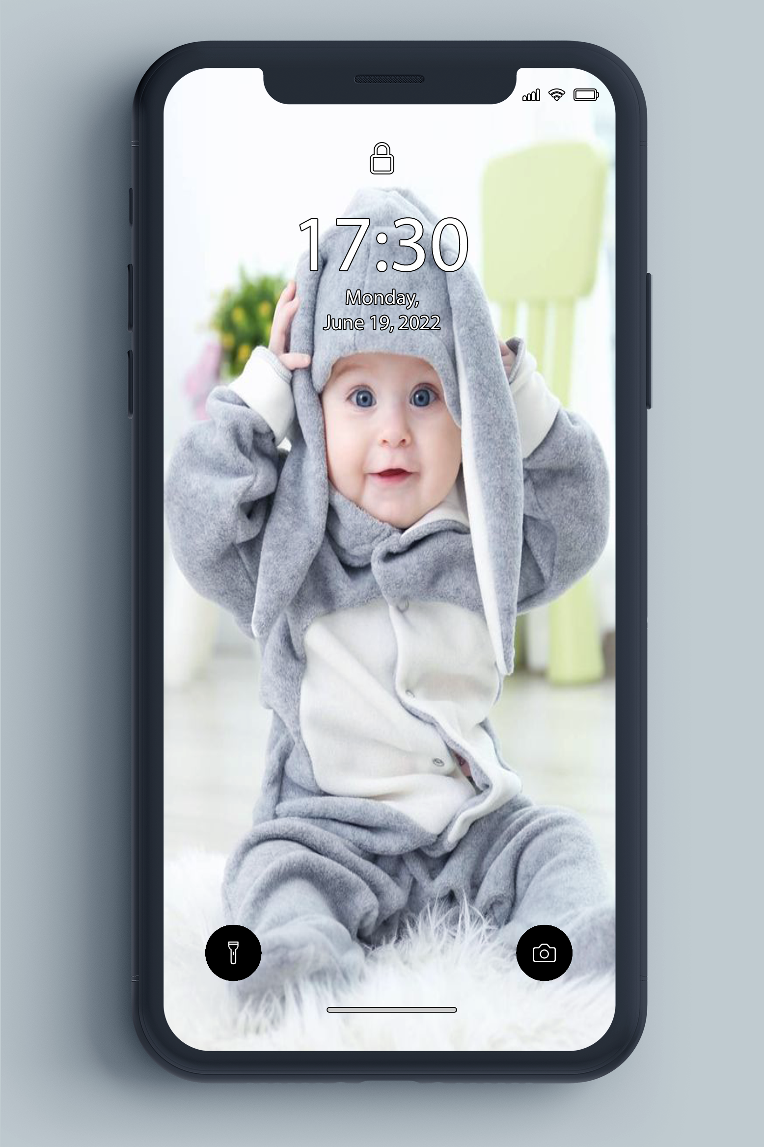 اسکرین شات 2 برنامه Cute Baby Wallpaper