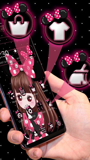 اسکرین شات 8 برنامه Cute Pink Girl Theme