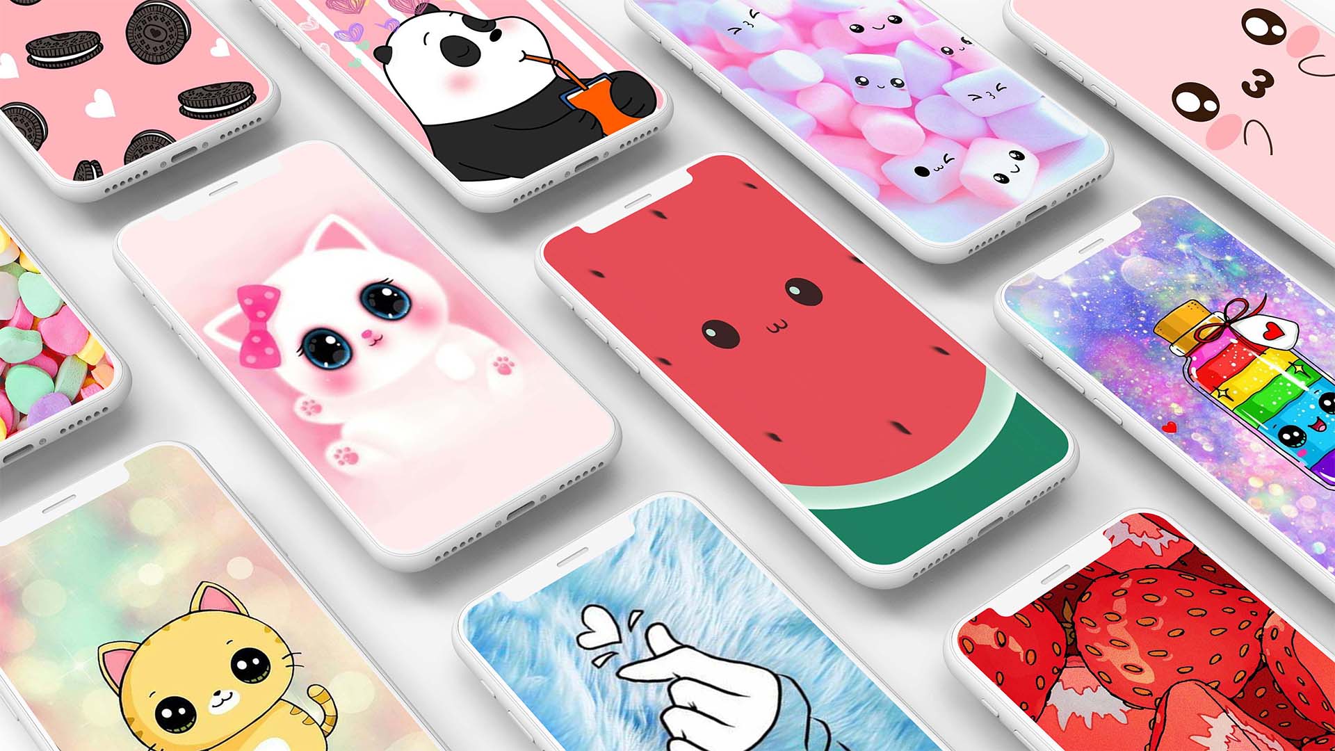 اسکرین شات 1 برنامه Cute Wallpapers