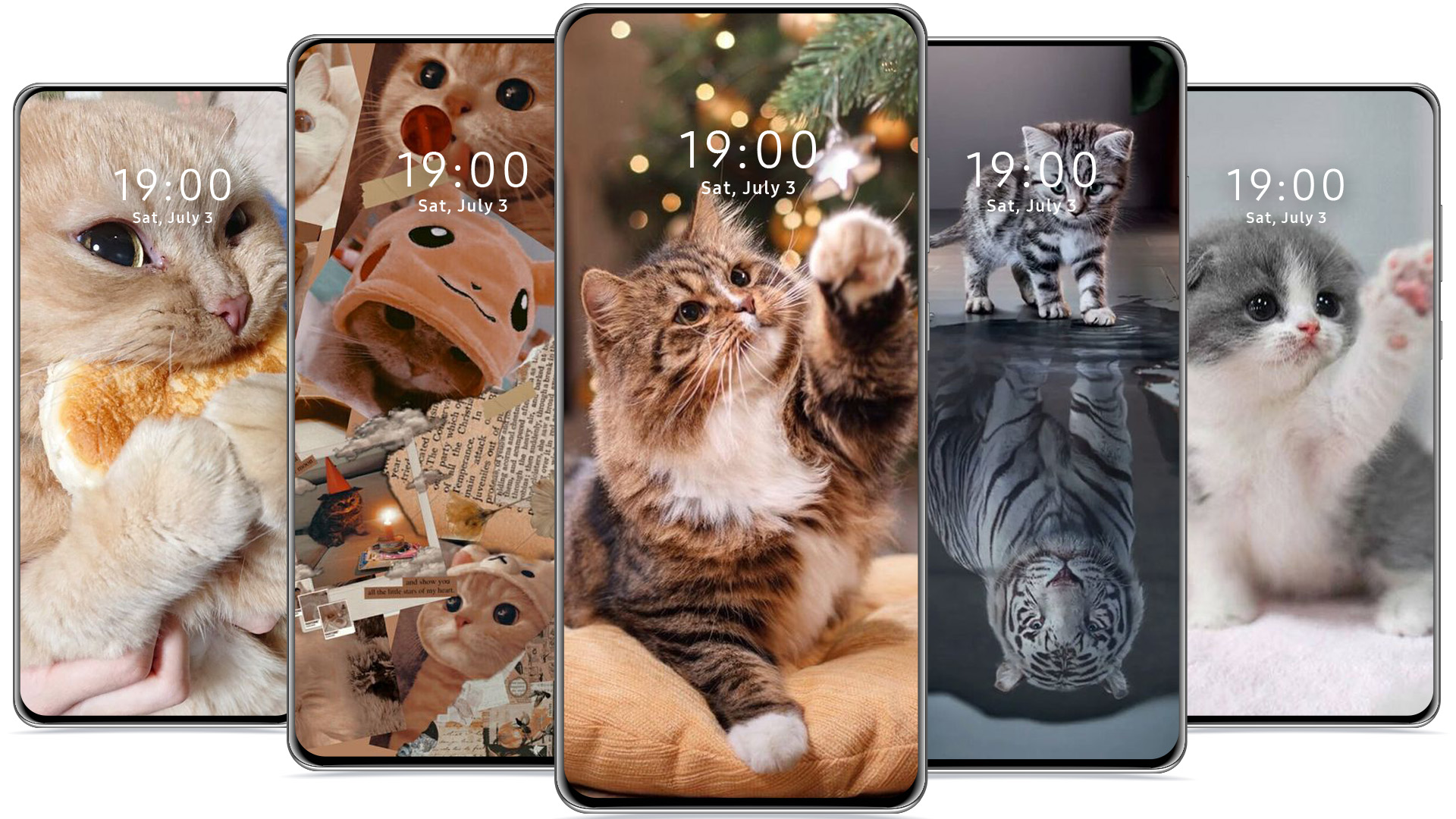 اسکرین شات 3 برنامه Cute Cat Wallpaper