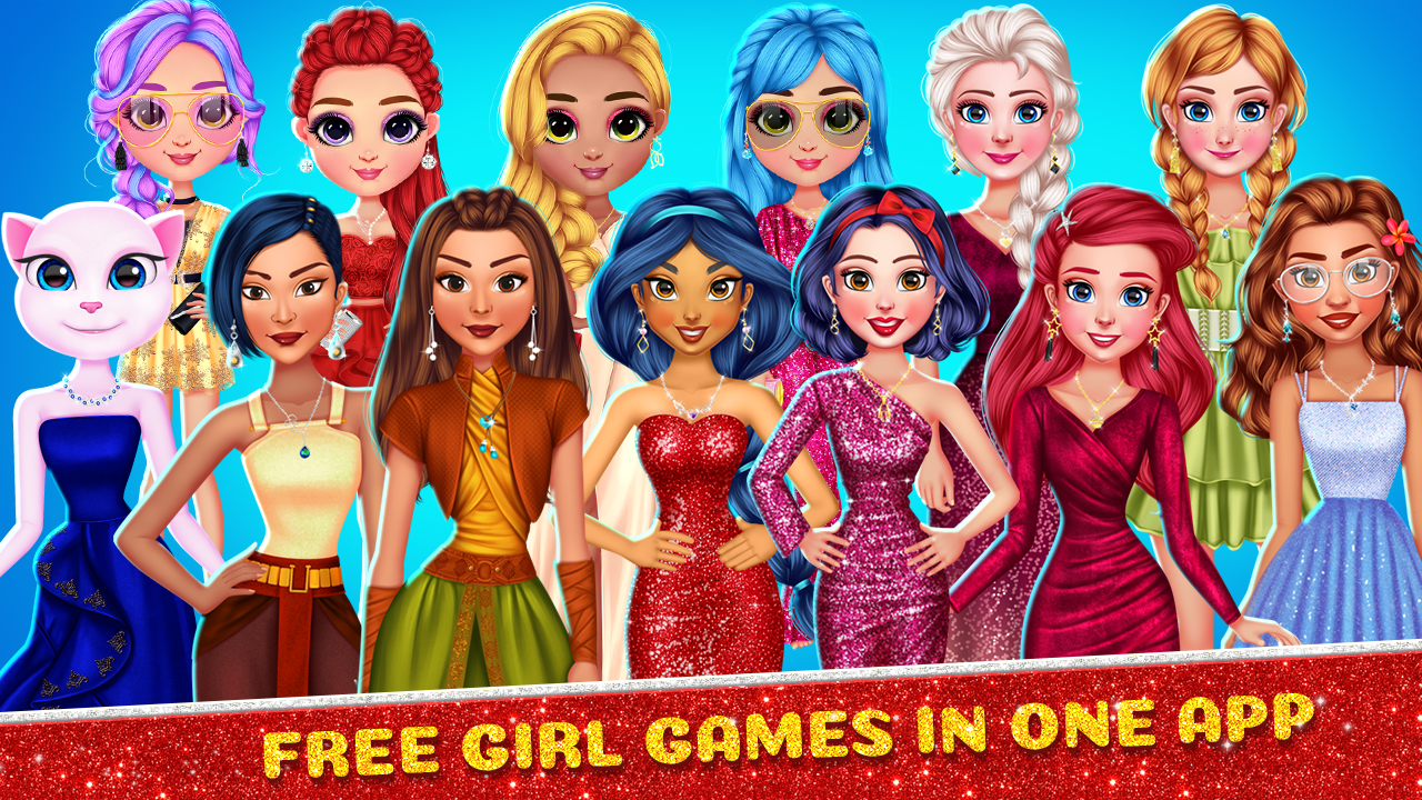اسکرین شات 1 بازی Cute Dressup: Games for Girls