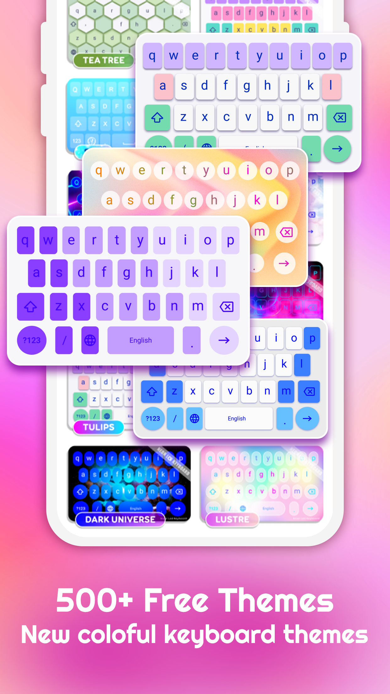 اسکرین شات 3 برنامه Emoji Keyboard: Themes & Fonts