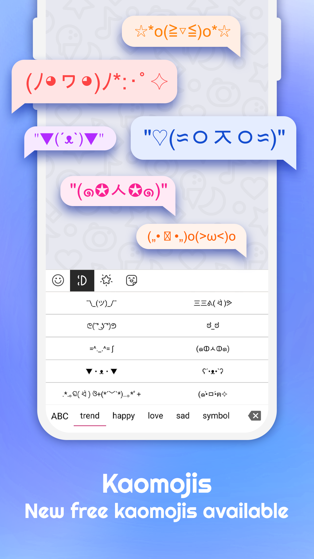 اسکرین شات 4 برنامه Emoji Keyboard: Themes & Fonts
