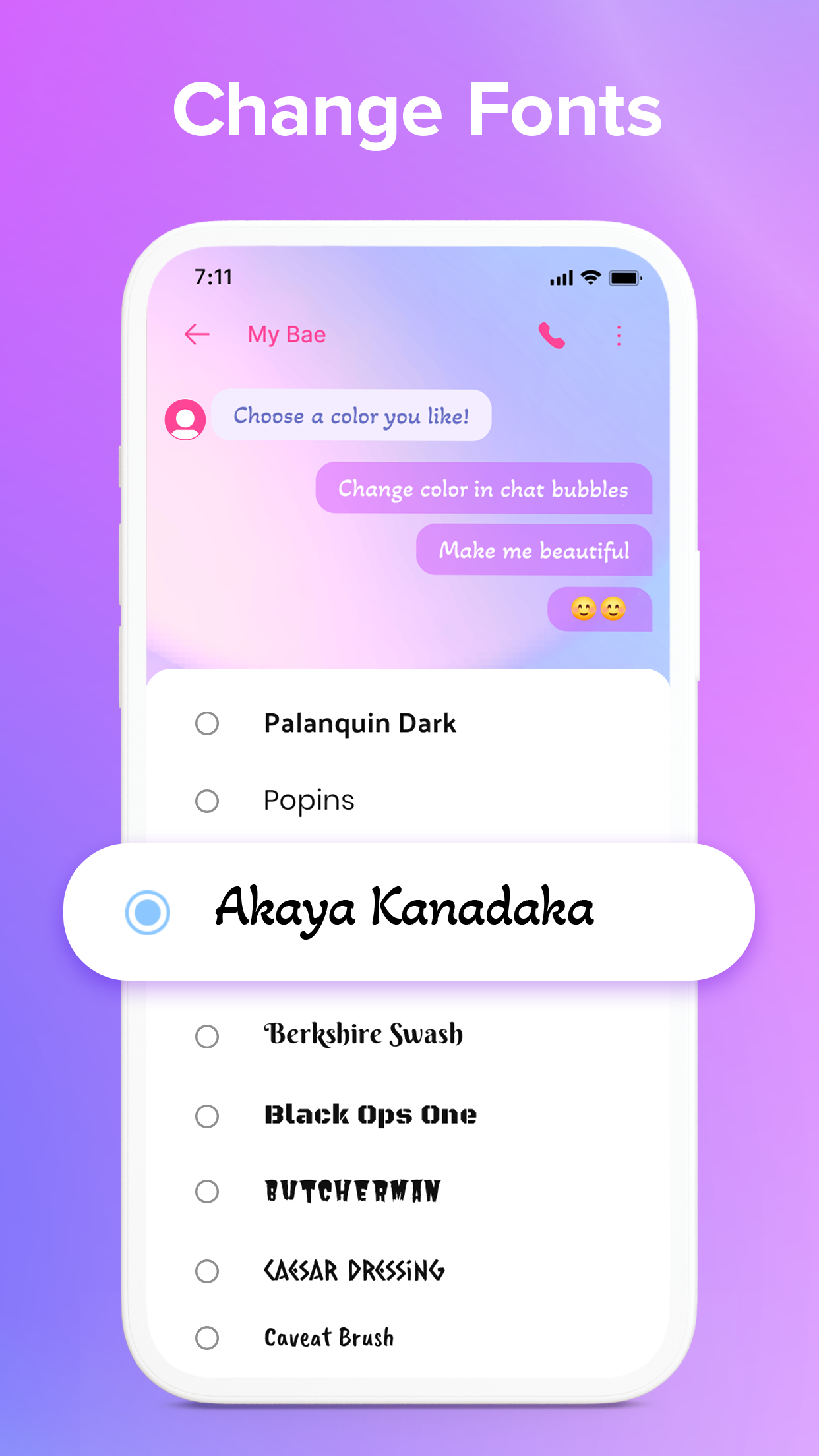اسکرین شات 3 برنامه Messenger - Color SMS
