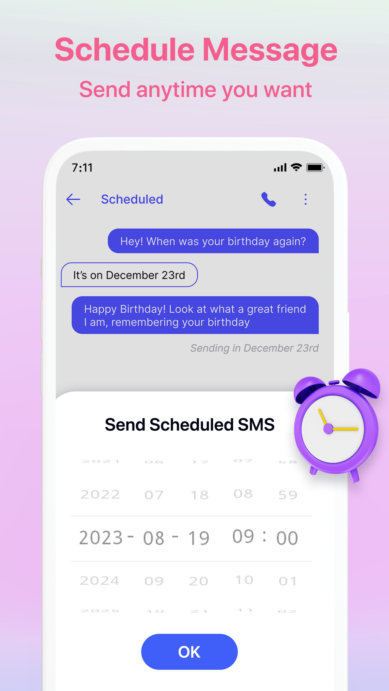 اسکرین شات 7 برنامه Color SMS - SMS Messages