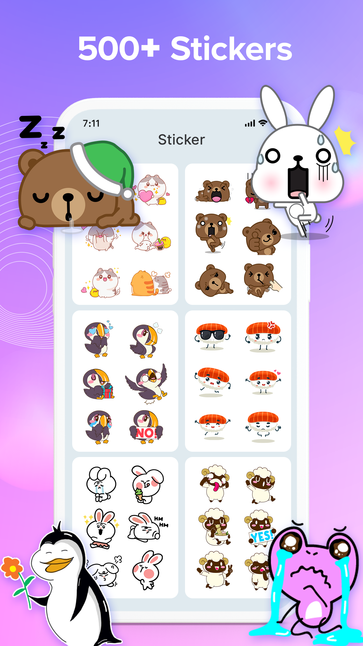 اسکرین شات 7 برنامه Messenger - Color SMS