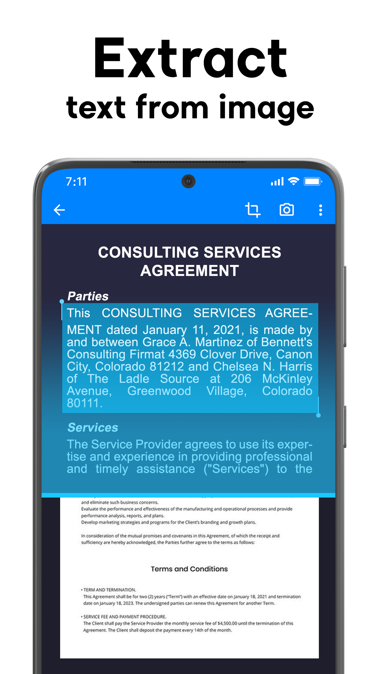اسکرین شات 8 برنامه PDF Scanner - Document Scanner