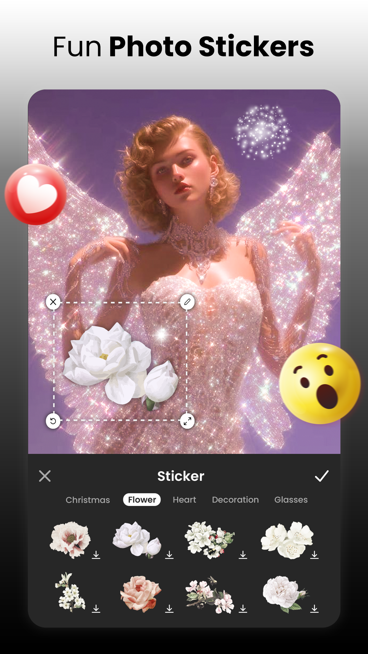 اسکرین شات 5 برنامه Glitter Effect - Bling Effect