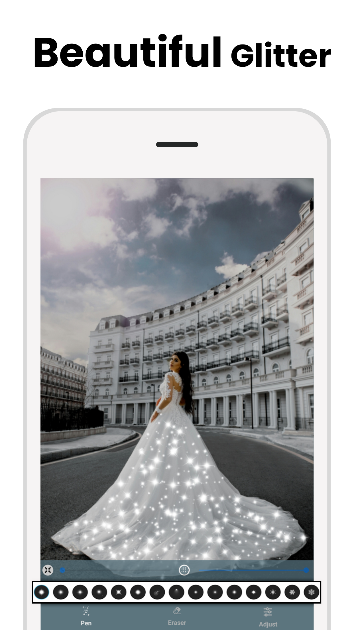 اسکرین شات 1 برنامه Glitter Effect - Bling Effect