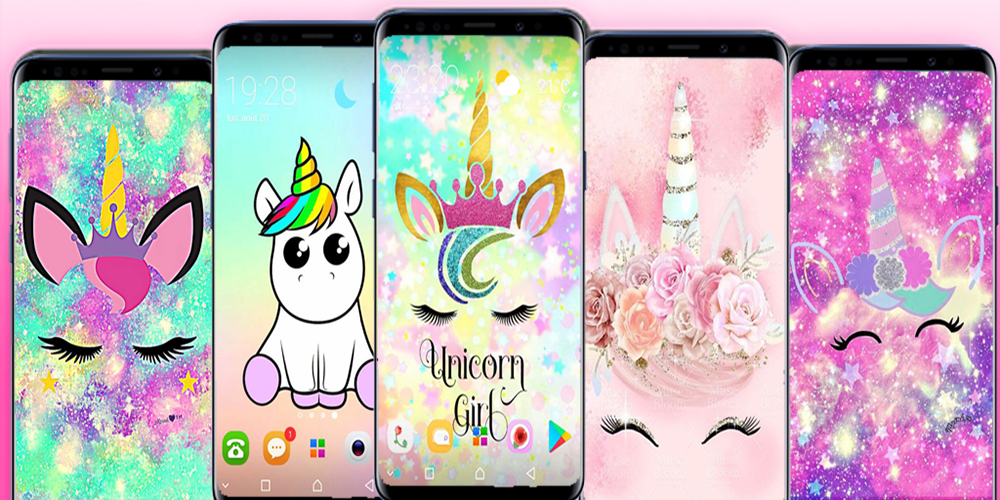 اسکرین شات 1 برنامه kawaii Unicorn WallpaperS