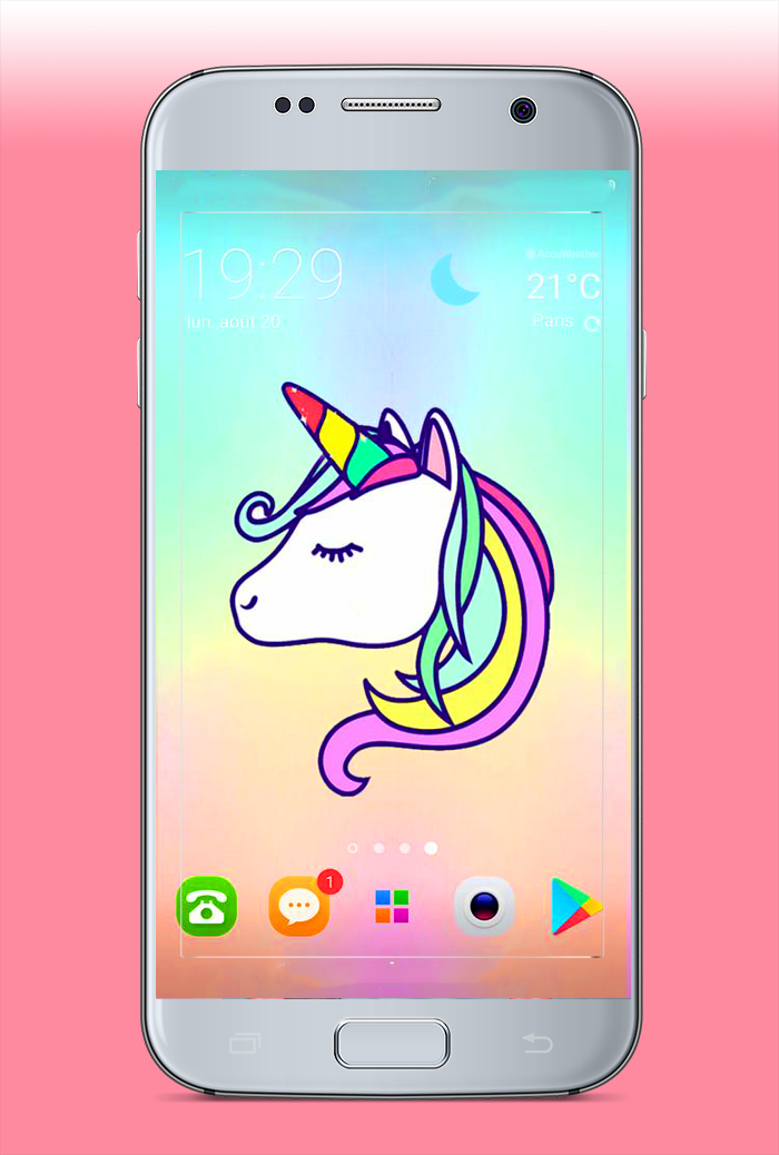 اسکرین شات 4 برنامه kawaii Unicorn WallpaperS