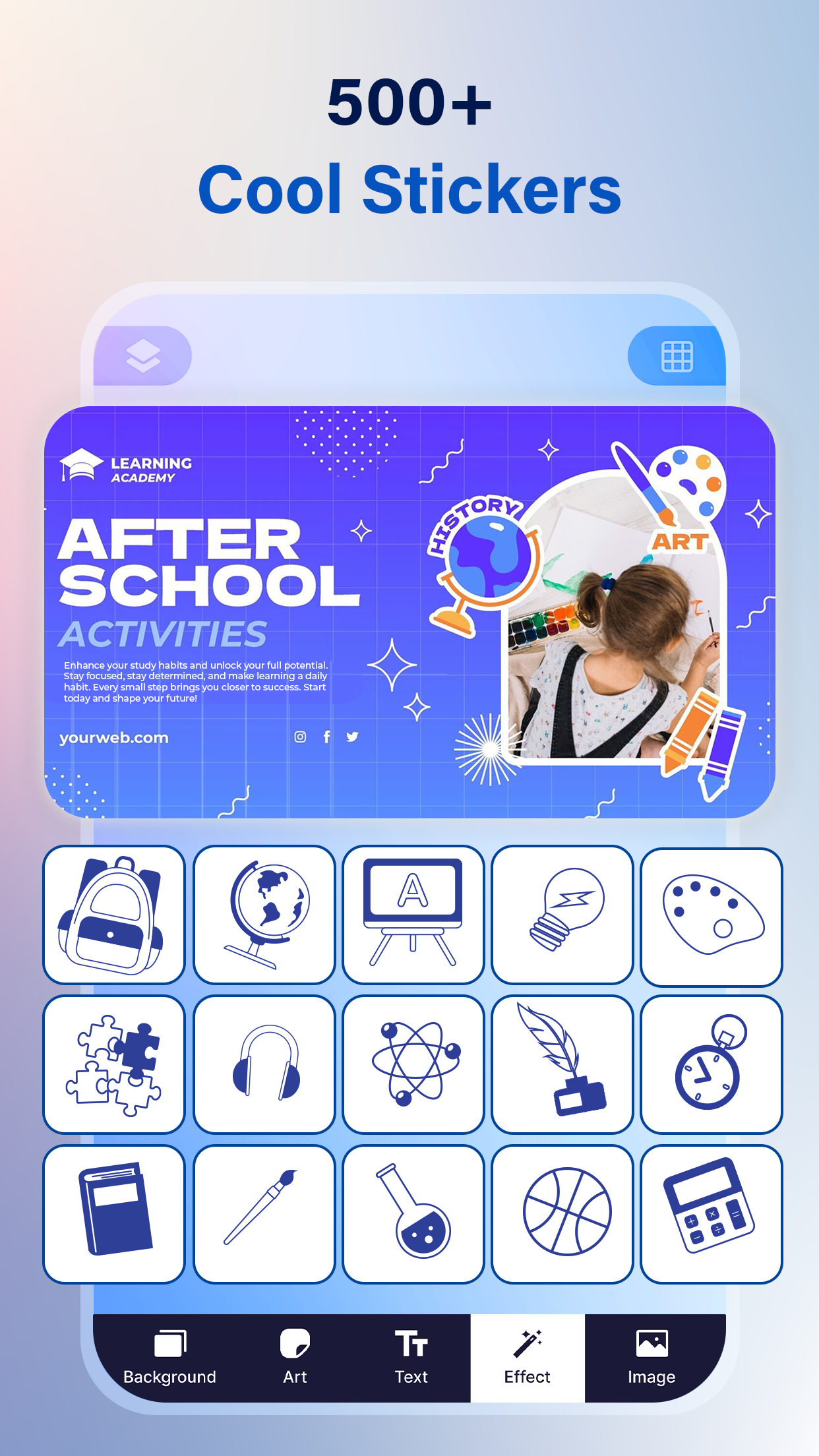 اسکرین شات 5 برنامه Banner Maker - Design Banner