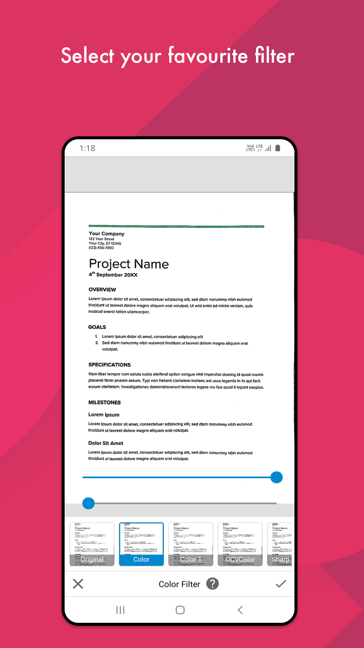 اسکرین شات 2 برنامه Document Scanner - PDF Creator