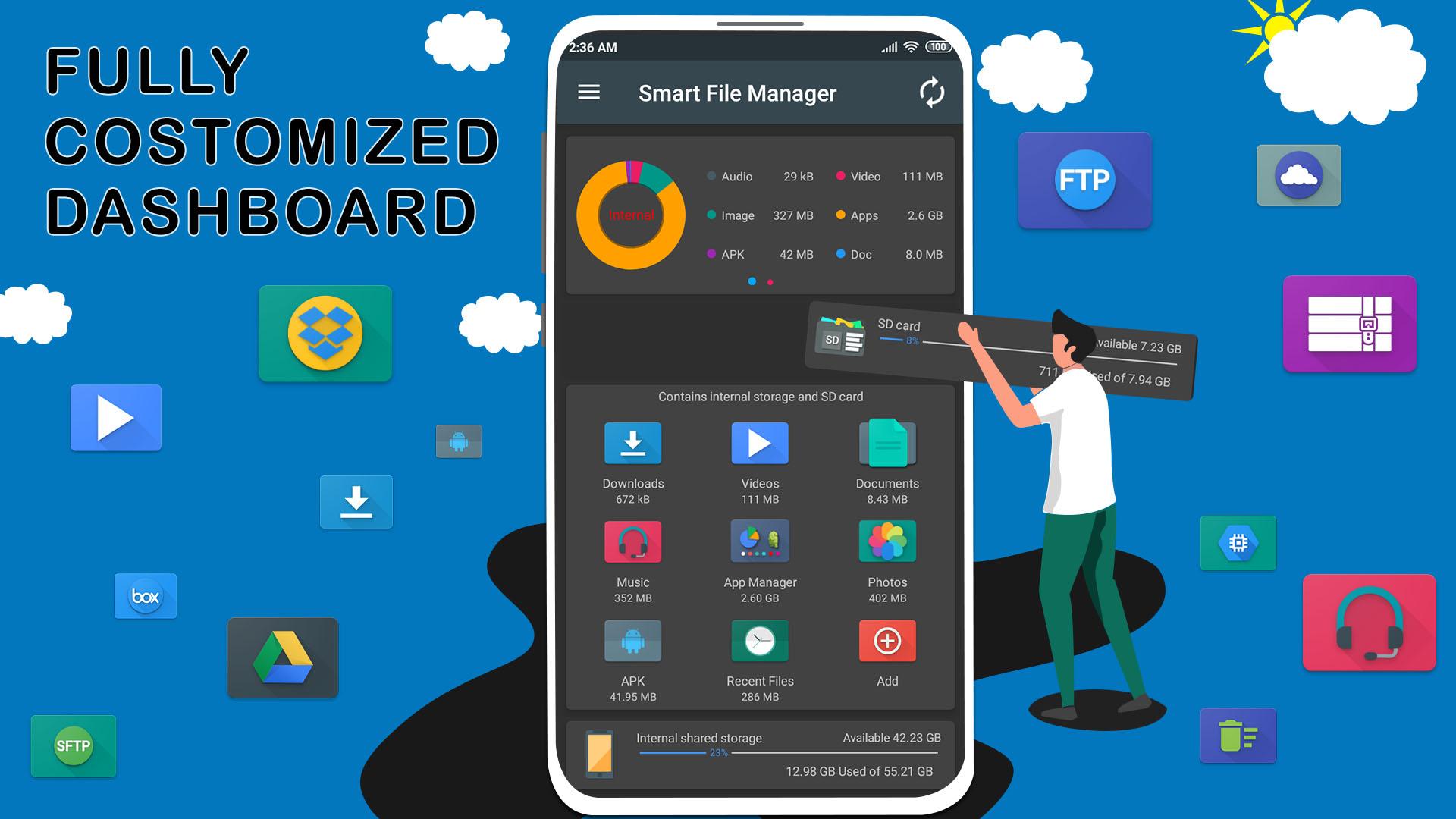 اسکرین شات 1 برنامه File Manager by Lufick