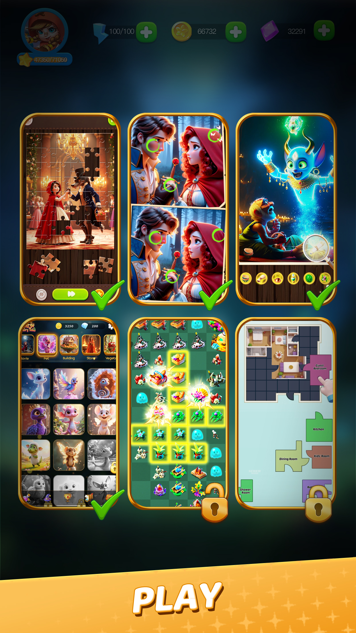 اسکرین شات 1 بازی Merge Fairy Tales - Merge Game