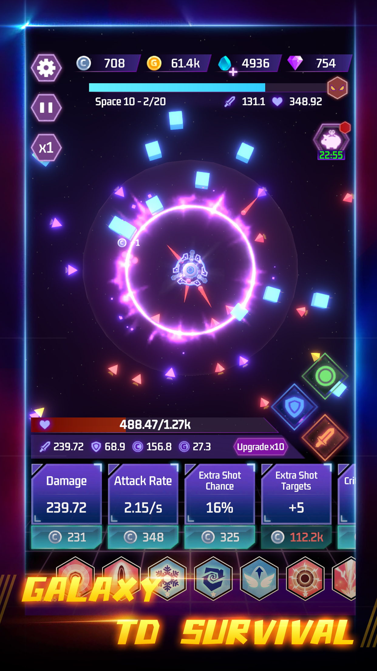 اسکرین شات 2 بازی Space Tower - Galaxy Tower TD