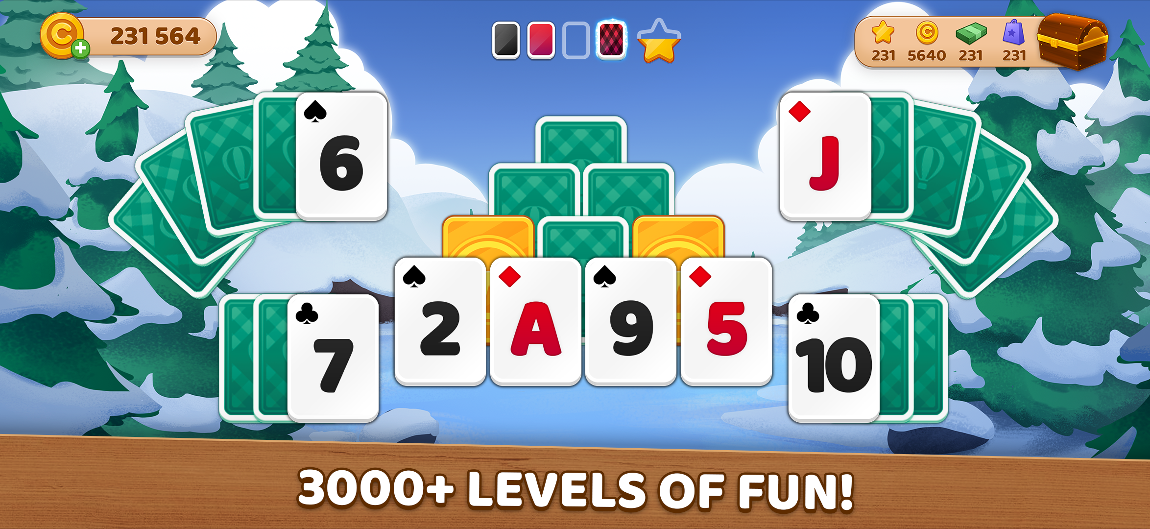 اسکرین شات 2 بازی Solitaire Tripeaks: Cloud City