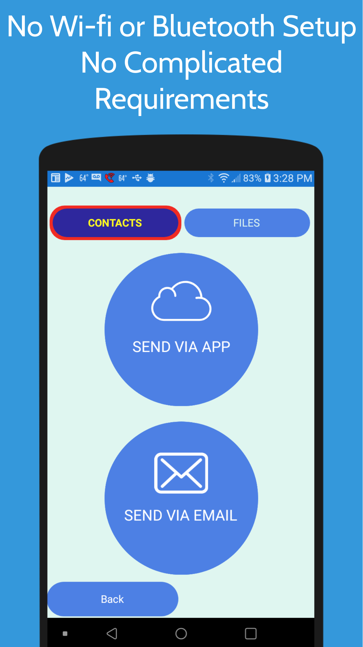 اسکرین شات 3 برنامه Direct Transfer Contacts/Files