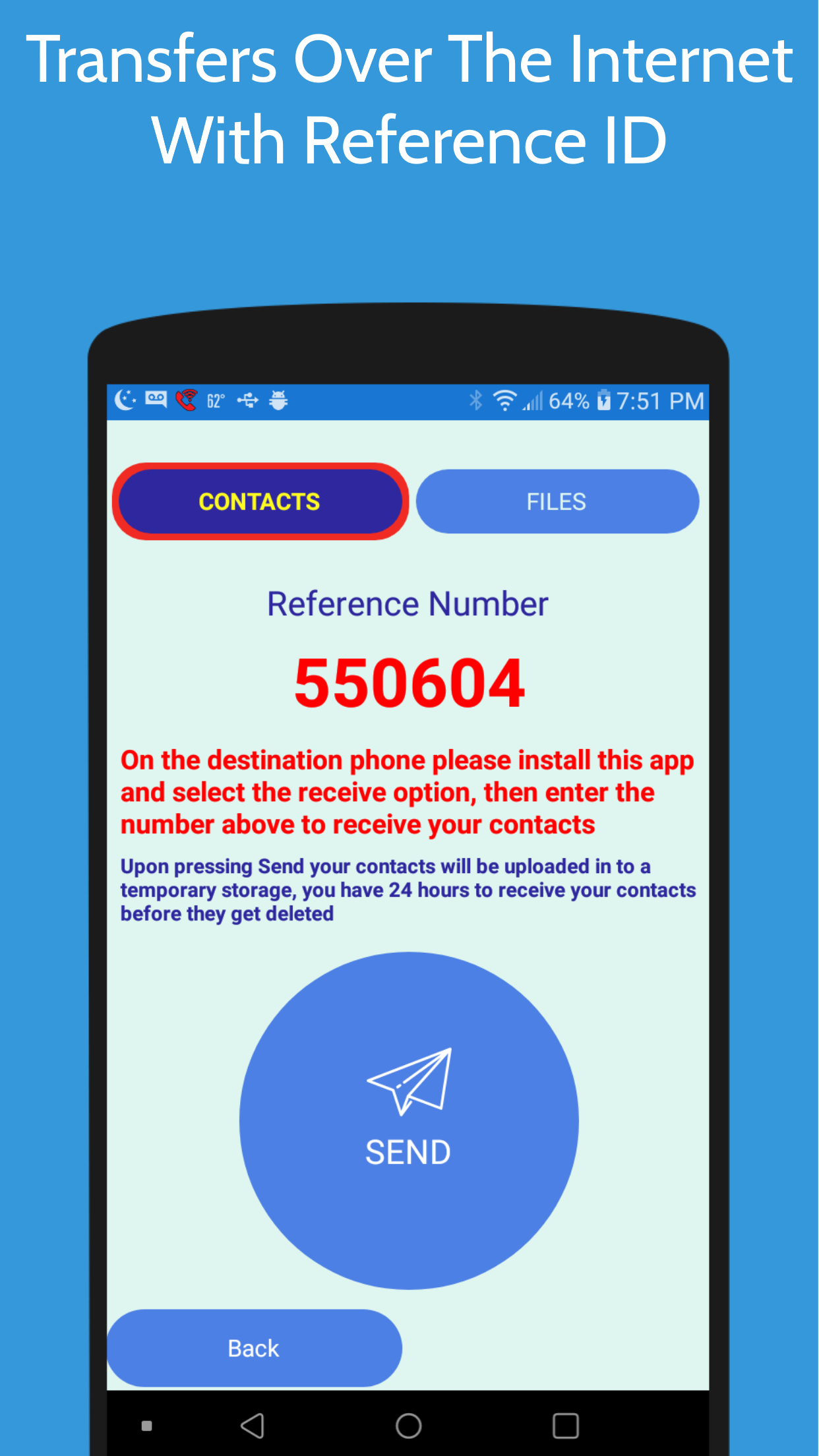 اسکرین شات 4 برنامه Direct Transfer Contacts/Files