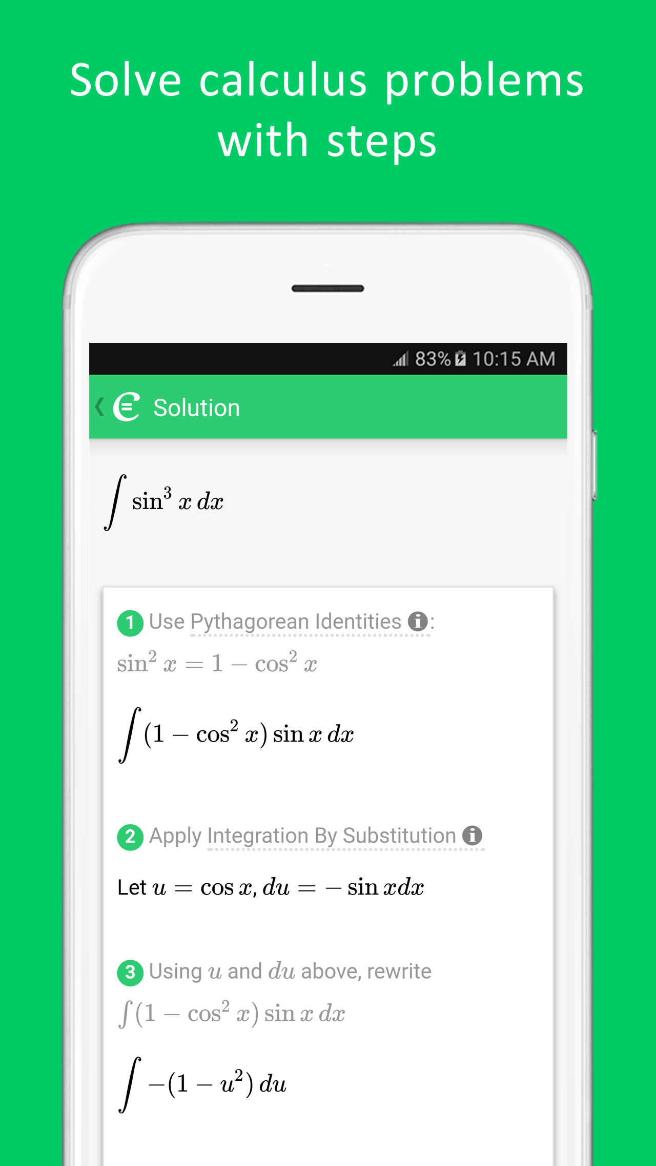 اسکرین شات 5 برنامه Cymath - Math Problem Solver