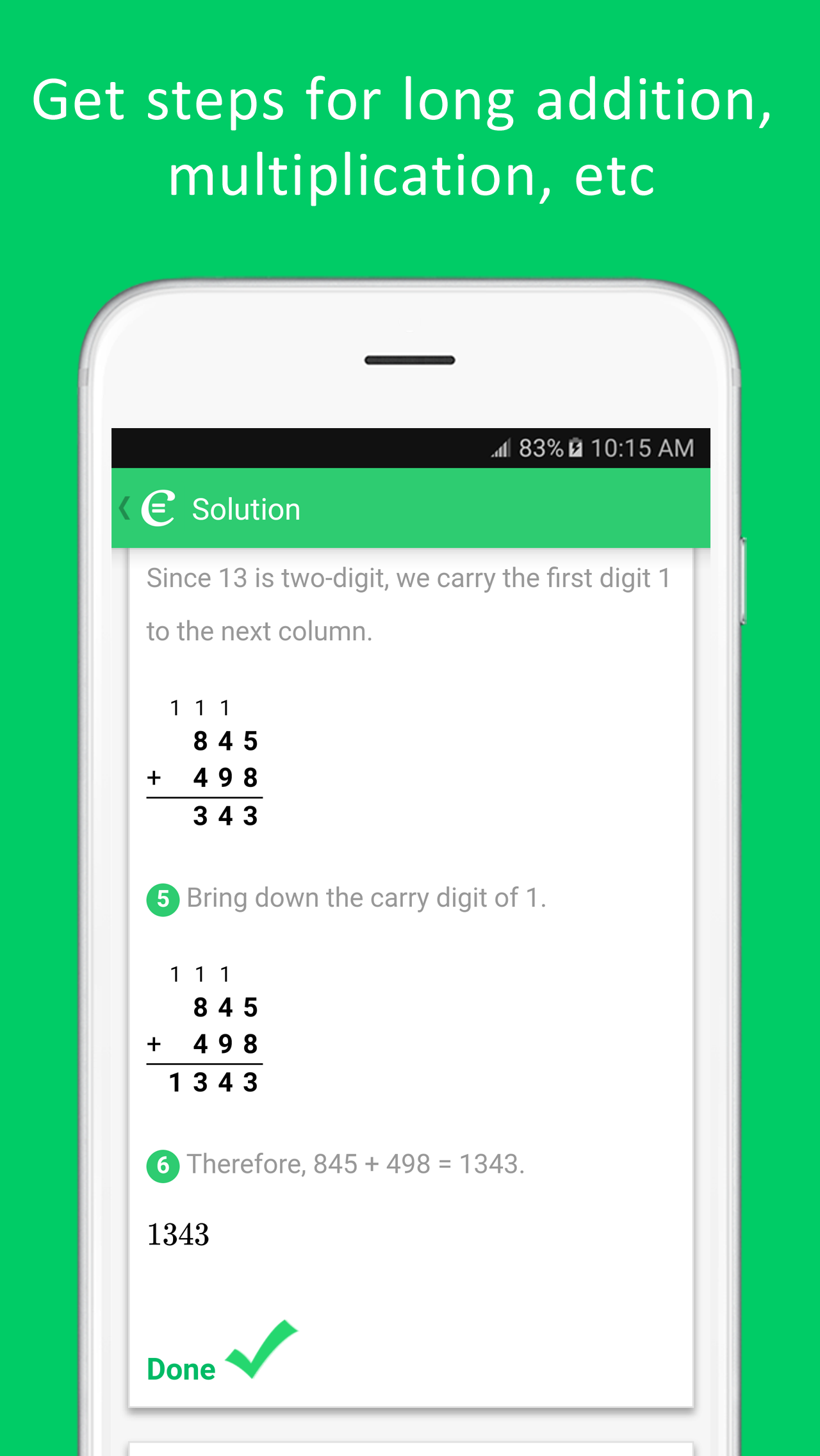 اسکرین شات 7 برنامه Cymath - Math Problem Solver