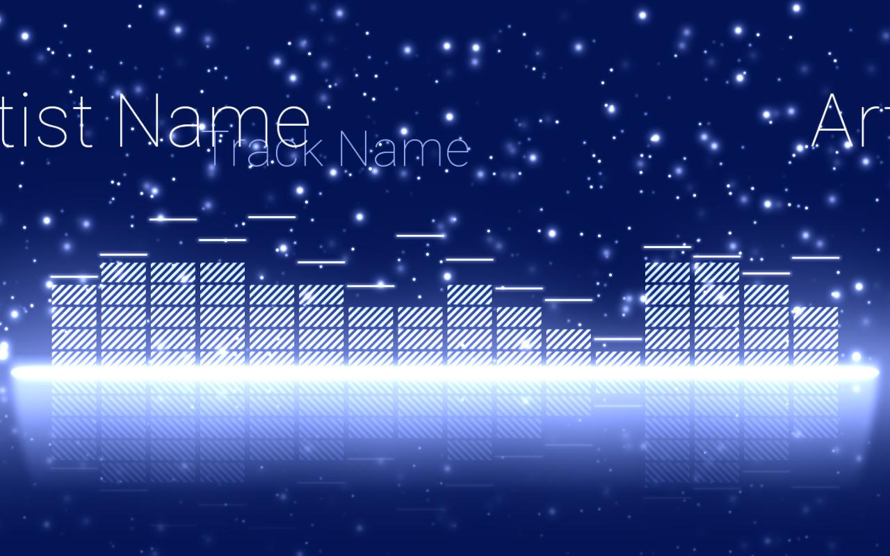 اسکرین شات 2 برنامه Audio Glow Music Visualizer