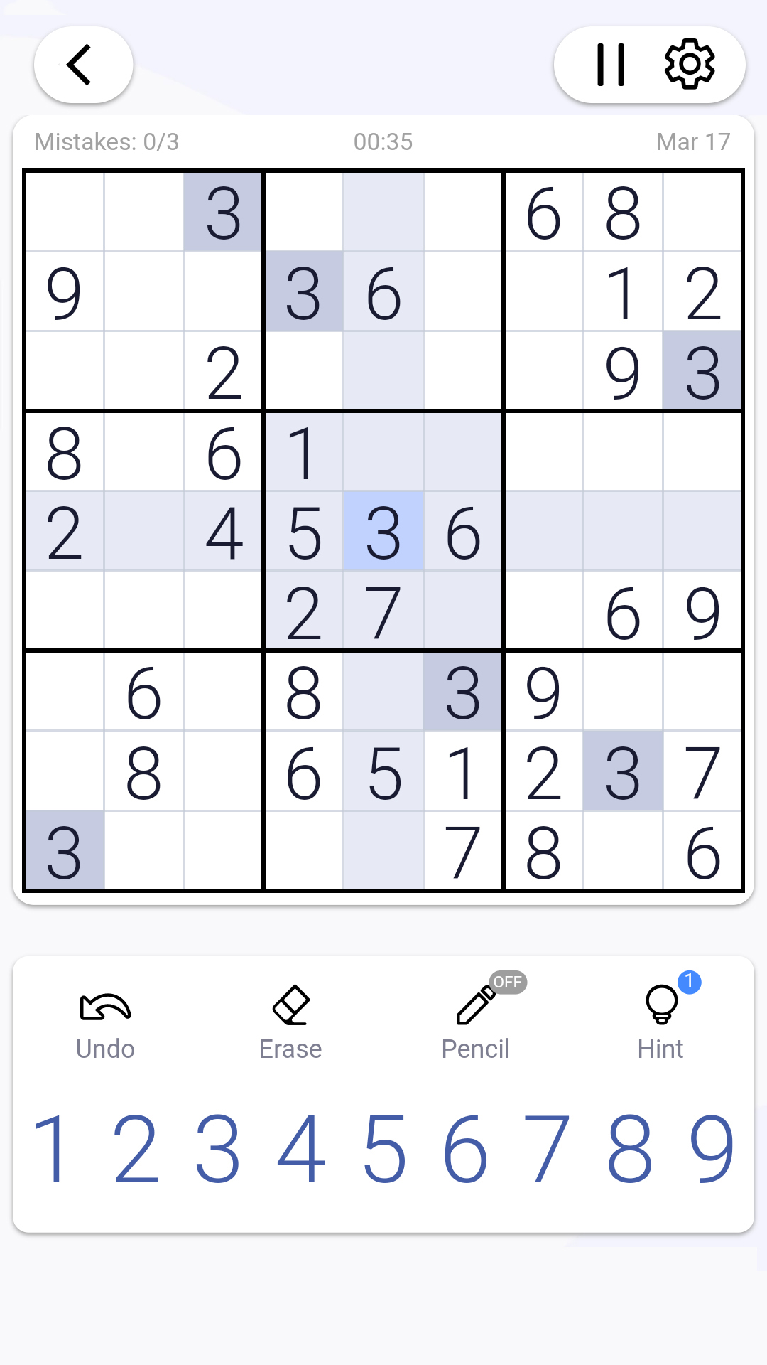 اسکرین شات 3 بازی Sudoku - Classic Sudoku Puzzle