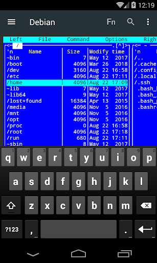 اسکرین شات 4 برنامه Term> SSH/SFTP, ssl, tcp client