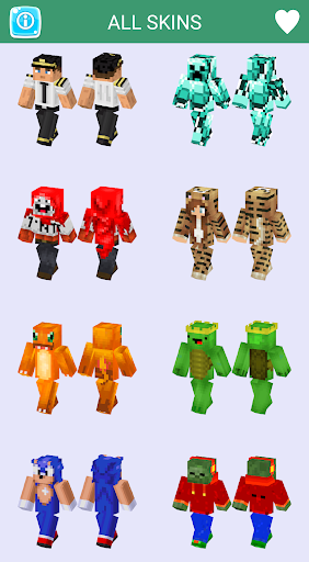 اسکرین شات 4 بازی Boys and Girl skins - for Minecraft skins