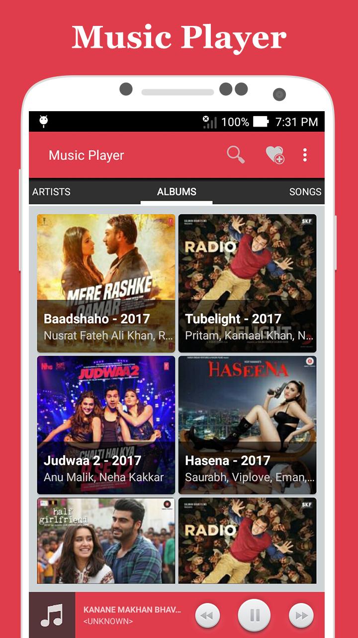 اسکرین شات 1 برنامه Music Player