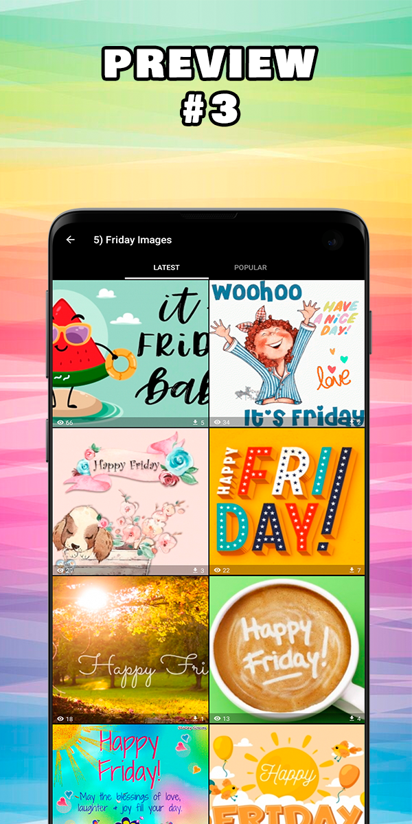 اسکرین شات 4 برنامه Days of the Week Images