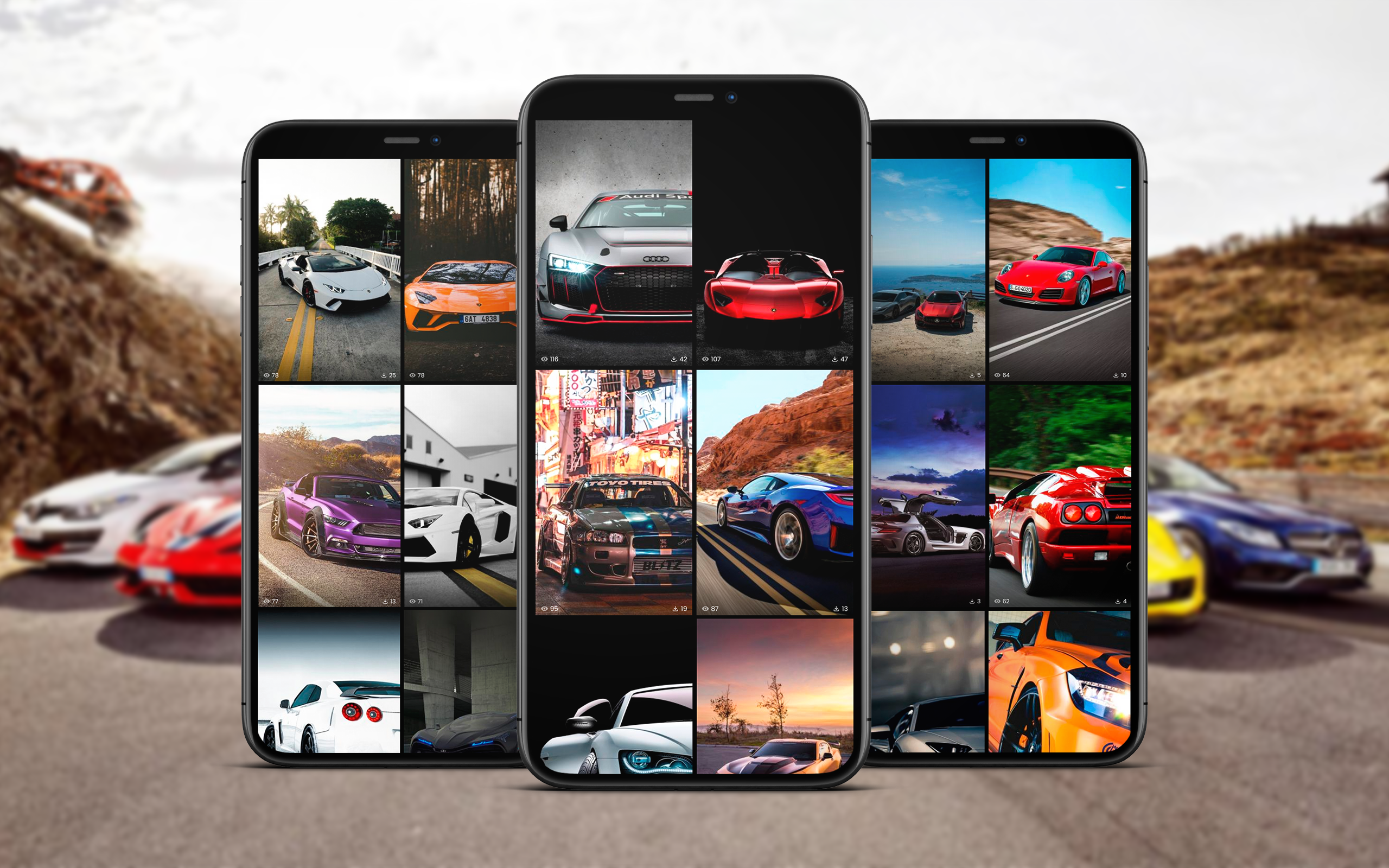 اسکرین شات 1 برنامه Sport Cars Wallpapers
