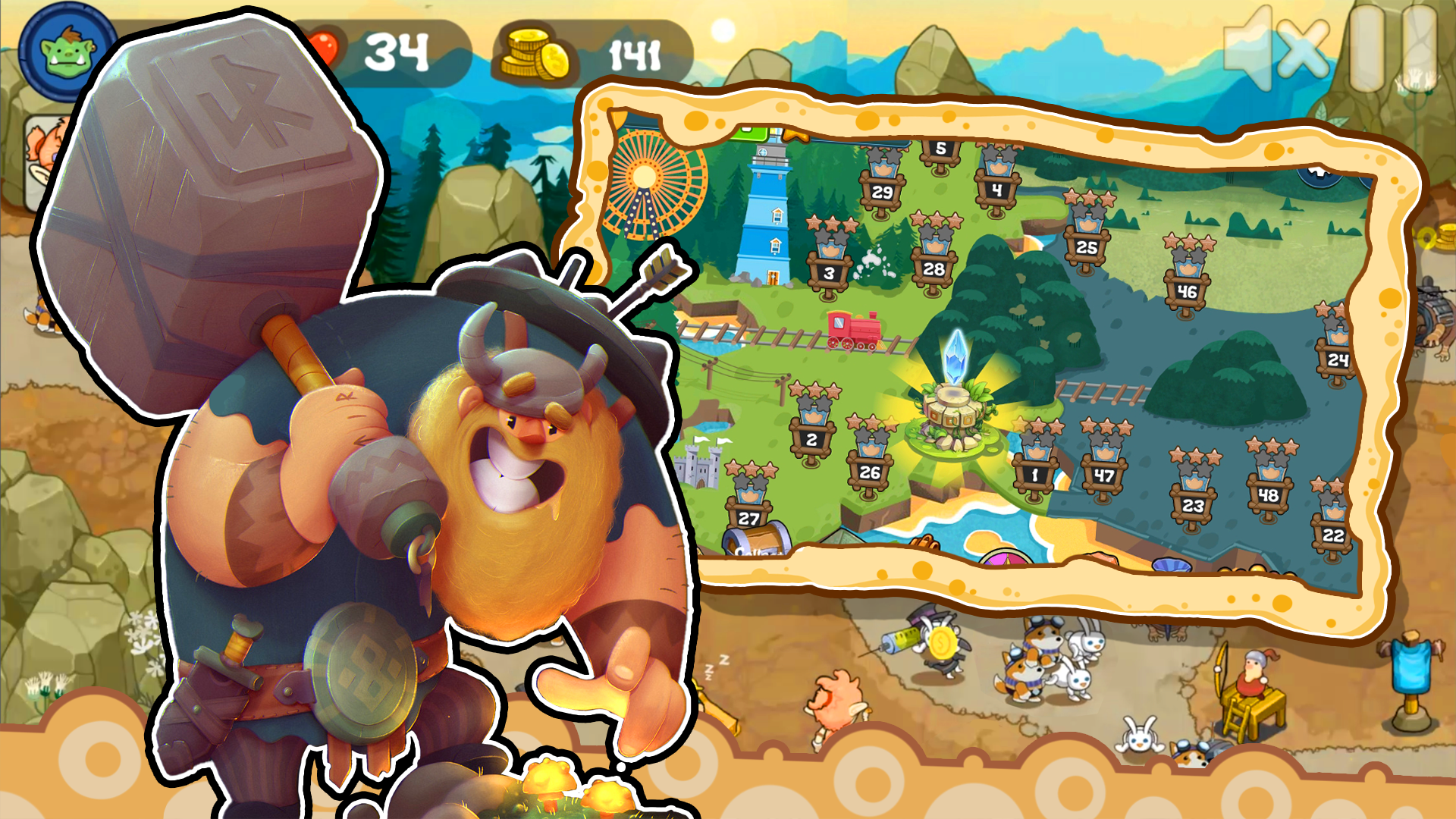 اسکرین شات 3 بازی Tower Defense Realm King Hero