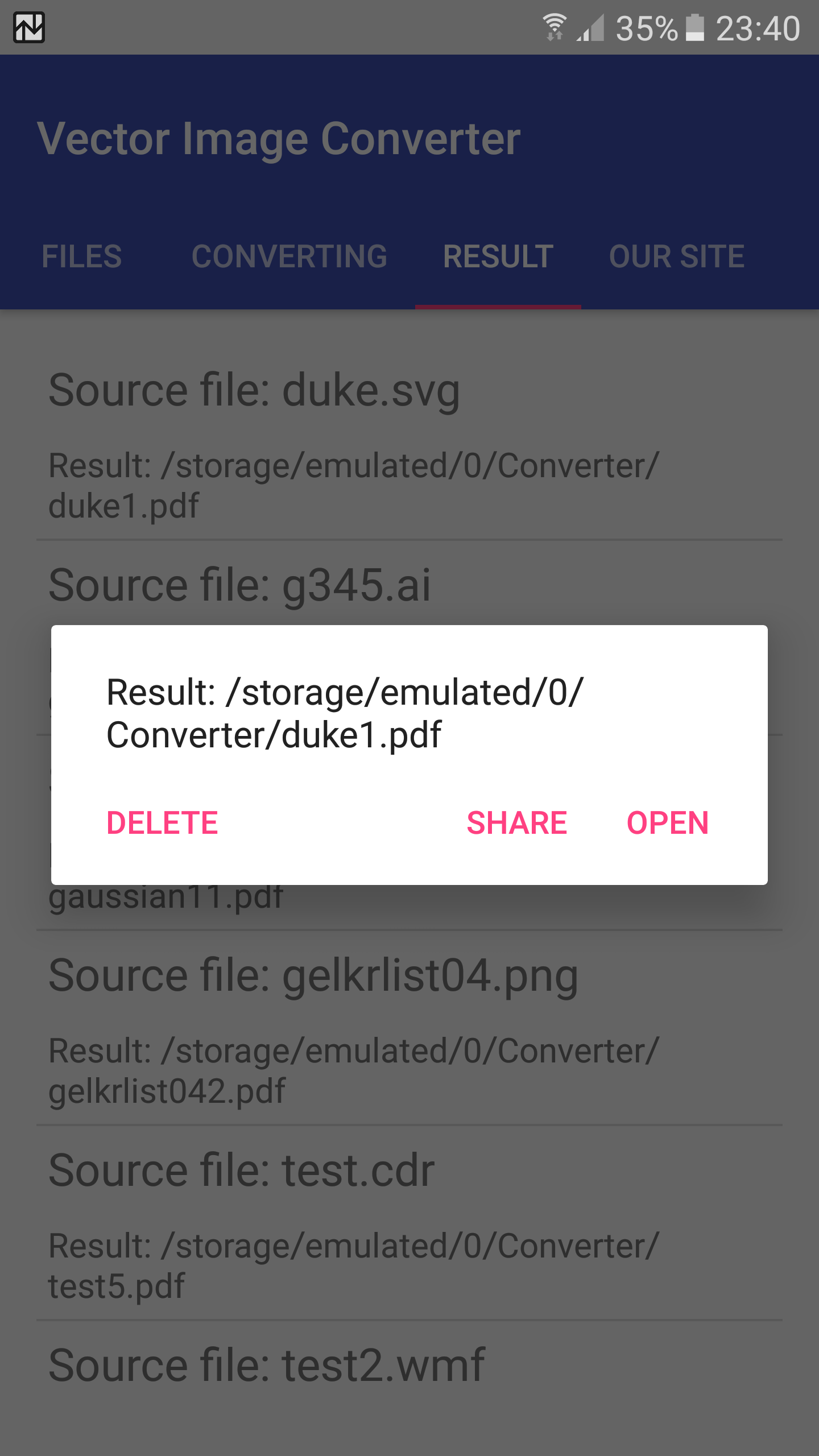 اسکرین شات 8 برنامه Vector Converter